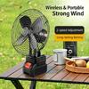 Small 8 Inch Metal Electric Fan Fishing Gear Fan Suitable for Ideal for Home Offices & Outdoor Adventures
