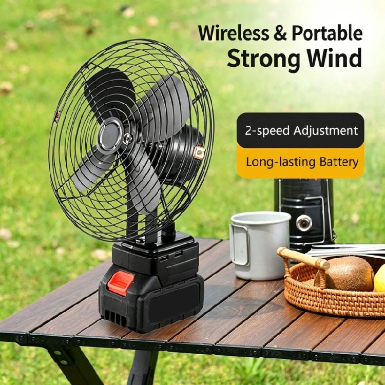 Small 8 Inch Metal Electric Fan Fishing Gear Fan Suitable for Ideal for Home Offices & Outdoor Adventures