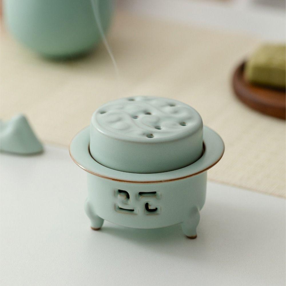 Retro Sandalwood Agarwood Stove Ceramics Aromatherapy Holder Room Decor Incense Burner  Bedroom