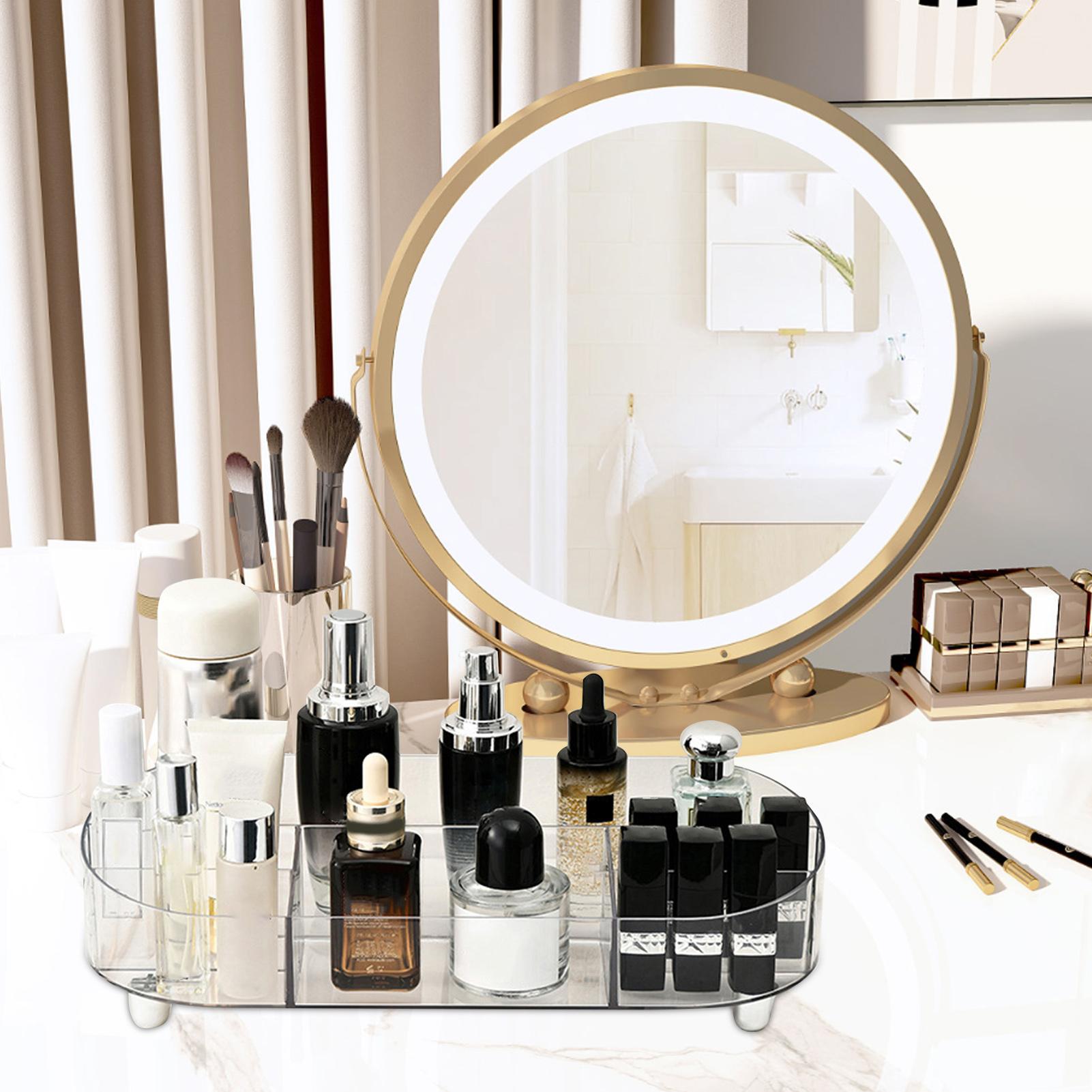 

Cosmetics Organizer Large Capacity Case Makeup Organizer Cosmetics Storage For Perfume Brushes Eyebrow Pencil Mascara Living CN