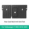 Trunk Mat For Volkswagen T-ROC 2018-2024 Rear Seat Backrest Anti-Scratch Protective Mat TPE 3D All Weather Trunk Cargo Liner Pad