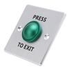 Door Release Button Stainless Steel 12‑24V Push to Exit NO NC COM Switch Access Control Panel