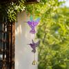 Garden Decor Hanging Wind Chime Hanging Pendant Hummingbird Wind Chimes Metal Bird Bell  Tree Decor