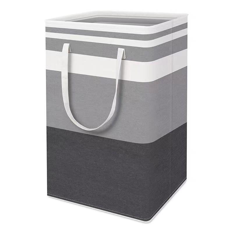 Bag 75l Storage Collapsible Tall Clothes Basket Canvas Material Capacity Large