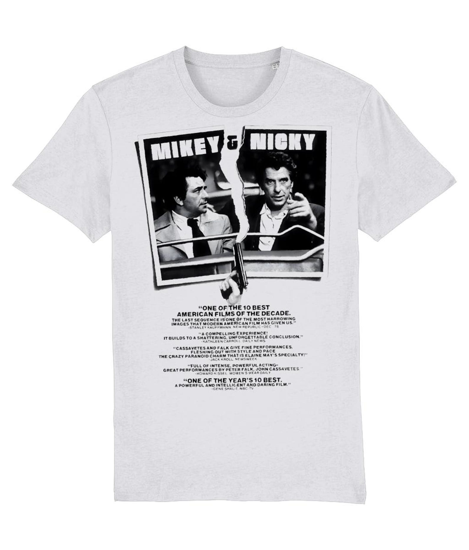 MIKEY & NICKY 1976 Falk Cassavetes Cult Movie T shirt L