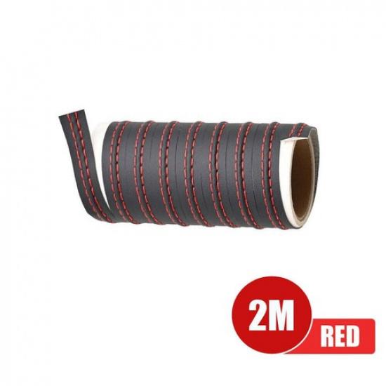 izable Car Interior Trim Strip 2M PU Leather Moulding Decoration