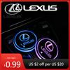 Interior Stickers For Emblem ES300 IS300 IS350 ES250 ES350 IS250 CT200H GS350 NX200 LED Car Cup Holder Illuminated Water C MZ4