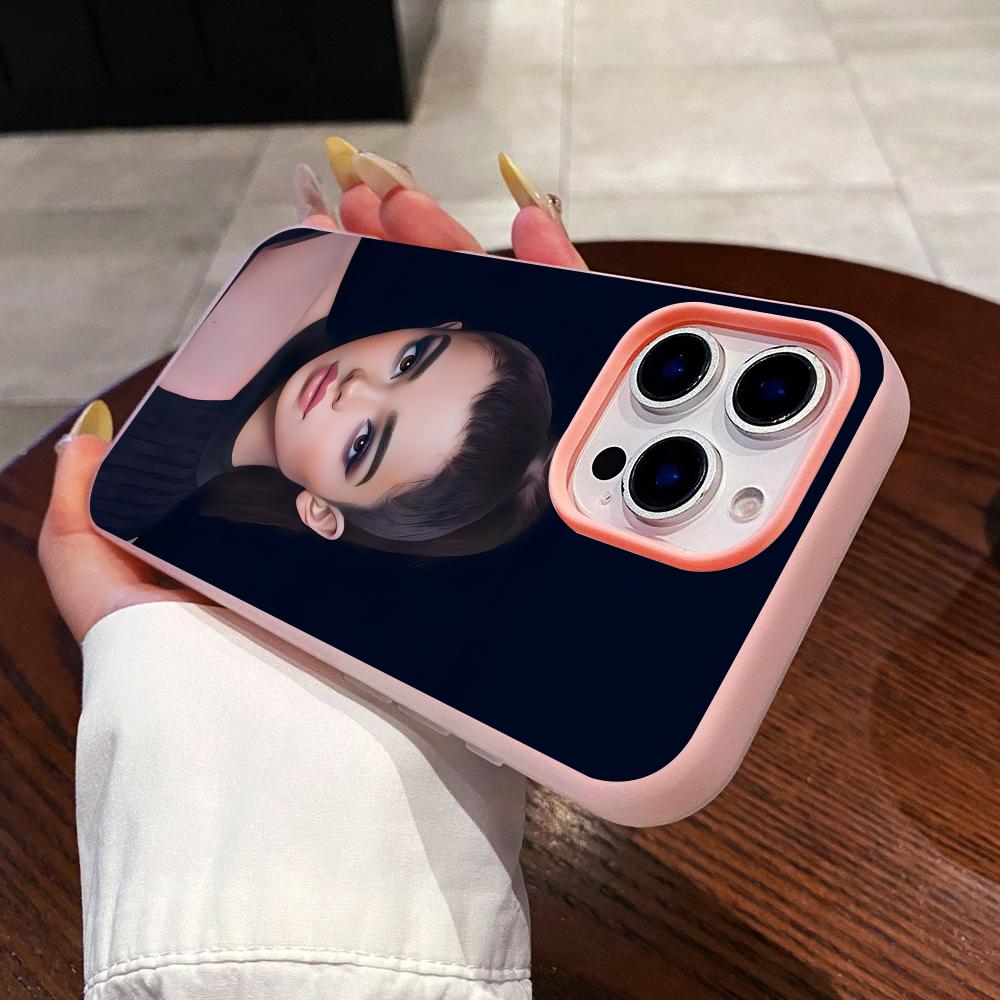 Hailee Steinfeld Jelly Double layer Pink Mobile Phone Case for iPhone 17 16 15 14 13 12 11 Air Pro Max Plus Protective