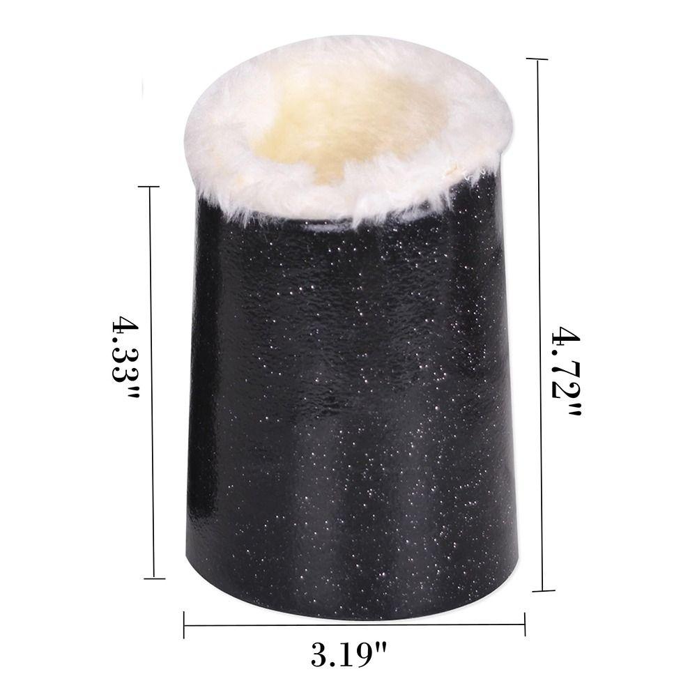 Plush Lined Glasses Stand Case PU Leather Pattern Glasses Storage Organizer  for Desk Nightstand