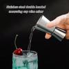 Twin Head Unchanging Steel Measuring Cup For Cocktails Baking 15ml 20ml 30ml 40ml Stable serving collection Equipment