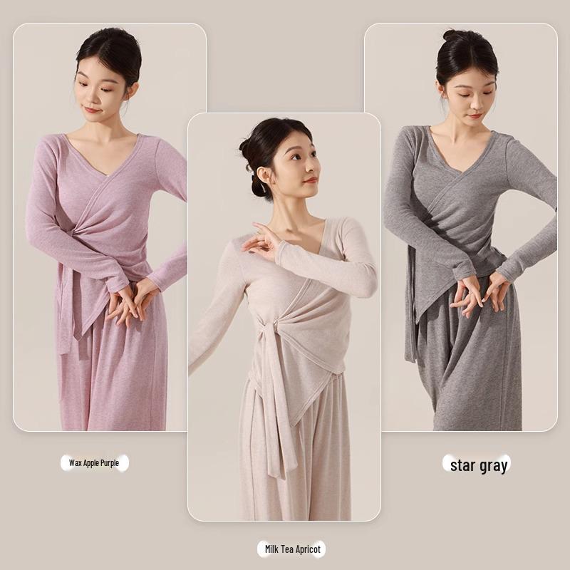 Top de Manga Comprida para Dança Moderna Feminino para Treino e Uso Diário