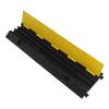Cable Protector Ramp 1 Meter 3 Channel Driveway Cord Cover Rubber Traffic Speed Bump for Indoor