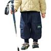 Ciciibear [One-Piece Fleece Anti-Fading] Baby Jeans, Fleece-Lined Thickened Winter Style Cargo Pants, Boys' Trousers, Children's Pants