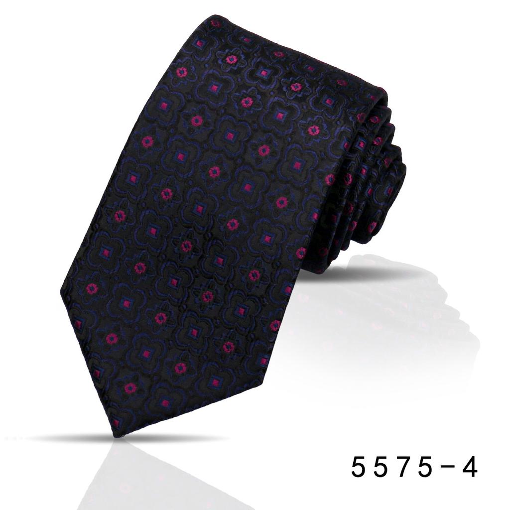 Men'S Premium Business Waterproof 8Cm Tie Polyester Trendy Sparkle 7.5Cm Pure Black Striped Hand Tie