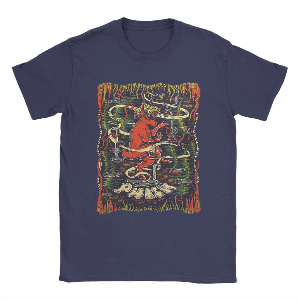 Men Phish Summer Tour 2025 T Shirt 100 Cotton Tops Awesome Short Sleeve Round Neck Tee Shirt Graphic Printed Tshirts