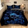 Ado Pattern Bedding uilt Set uilt Cover Pillowcase Home Decoration Birthday Gift (1 * duvet cover + 2 * pillowcase without core)