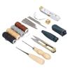 28Pcs Leather Working Tools Durable 2Pcs Awl 4Pcs Wax Threads 16Pcs Needles Leather Working Kit for Carpet Coat Mattress
