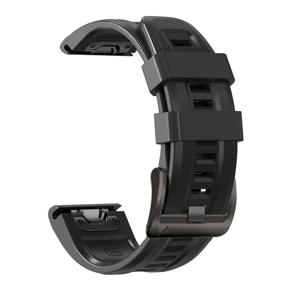 1:1 Rýchloupínací 22 26mm Silikónový Remienok Pre Garmin Fenix 8 E 7X 7 6 6X Pro 5 5X Plus/Epix Pro 51mm 47mm Náramok Náramkové hodinky