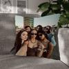 Korea Kpop KKatseye Pillow Cover Soft Decorative Throw Pillow Case Xcm Couch Home Decor for Living Room Sofa Party Gift