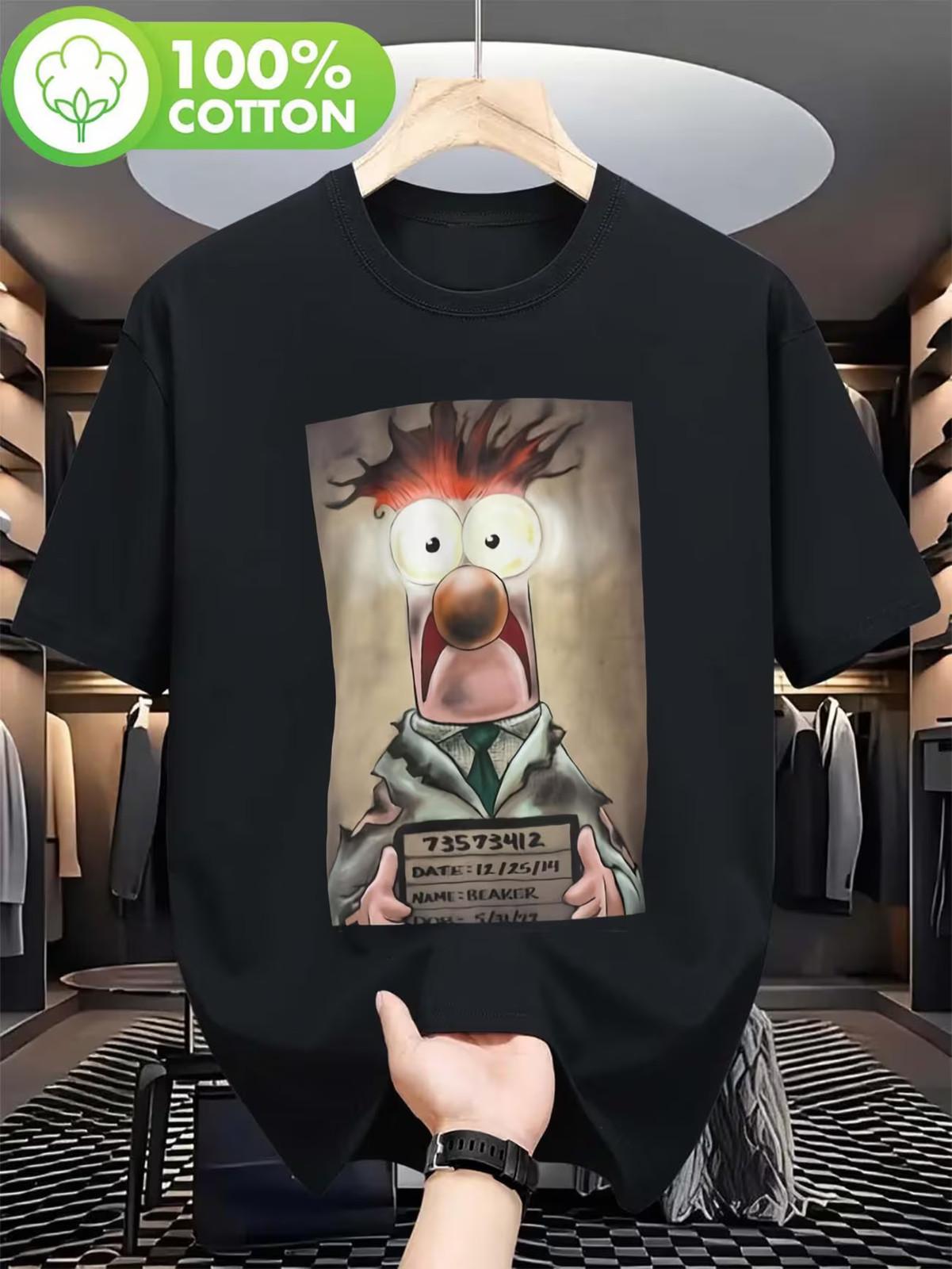 Men s Muppets T-Shirt with Fozzie Bear & I m a Muppet Text - Soft Breathable Fab L