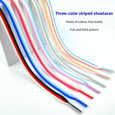 1 Paio di Lacci a Strisce Colorblock per Scarpe da Ginnastica Uomo Donna Scarpe Sportive Lacci Degradé Elastico per Scarpe Casual Accessori