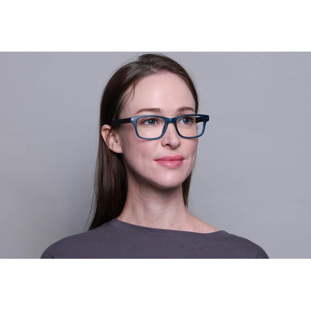 Full Rim Rectangle Blue Smartbuy Collection Quinn  Cp156e Fashion Unisex Eyeglasses
