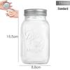 16oz Split Lid Mason Jar for Herbs, Salads, and Oatmeal