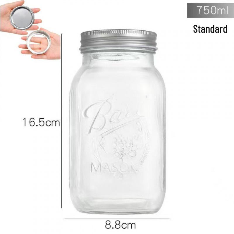 16oz Split Lid Mason Jar for Herbs, Salads, and Oatmeal