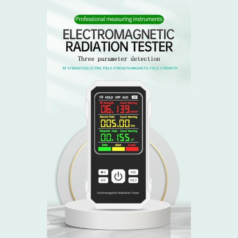 Handheld Electric Magnetic Field Meter Electromagnetic Radiation Tester with Screen Display for Home Checking Use