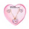 Practical Modern Rabbit Jewelry Set Comprising Necklace and Earrings Portable Accessory for Adding A Touch Of Elegant