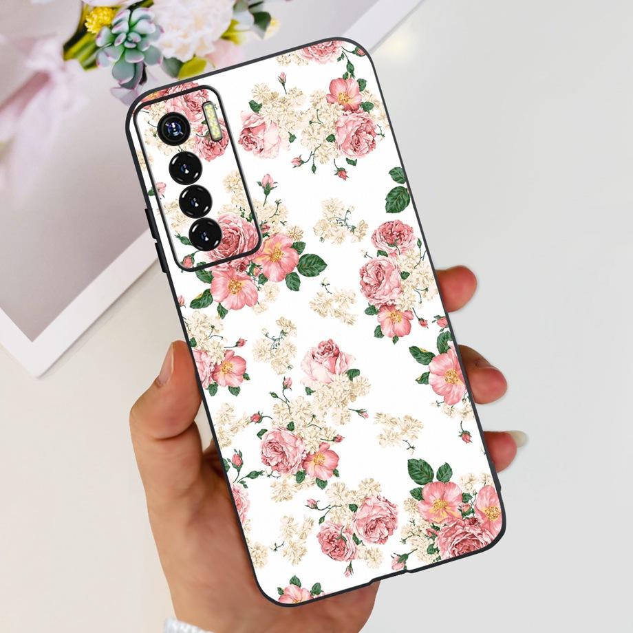 For Tecno Camon 17 Pro / Camon17 CG6 CG8 Case Cute Cartoon Dragon Astronaut Pattern Luxury Soft Silicon Phone Bumper Back Cover
