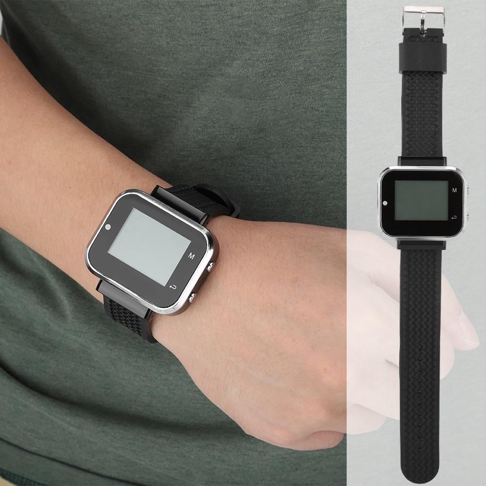 

Беспроводной мобильный приемник для наручных часов 10*передатчик пейджера(Модель CTW06+CTT33) US Plug