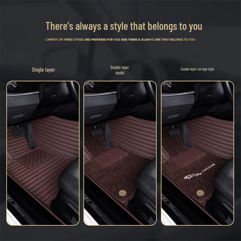 Genuine Leather Full Surround Floor Mats for Jaguar XFL, XEL, XE, XF, XJL, F-PACE, E-PACE