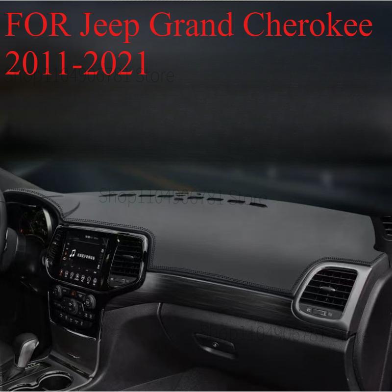 FOR Jeep Grand Cherokee 2011- Car Dash Mat Dashmat Dashboard Mat Cover Sun Shade Dash Board Cover Carpet Accessories
