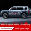Fangchengbao 2023 Creative Car Side Decal – Large Letter Pinstripe Design