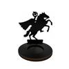 Halloween Candle Holder Black Wooden 2D Holiday Tabletop Centerpiece Decor for Party