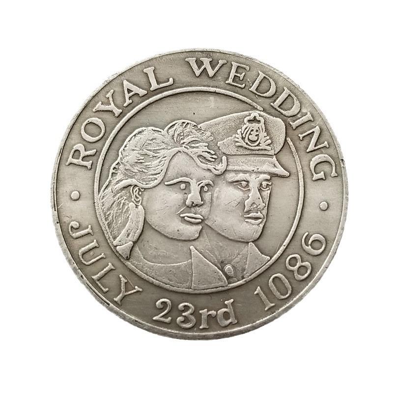 

1086 brass silver plated silver dollar, coin