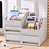 Drawer Style Cosmetic Storage Box Large Capacity Multilayer Desktop Sundries Organizer Multi-purpose Stationery Container