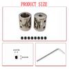 1Pc Rigid Motor Coupling (3-12mm, 6.35mm Incl.) | Var. Diameter | DIY Models