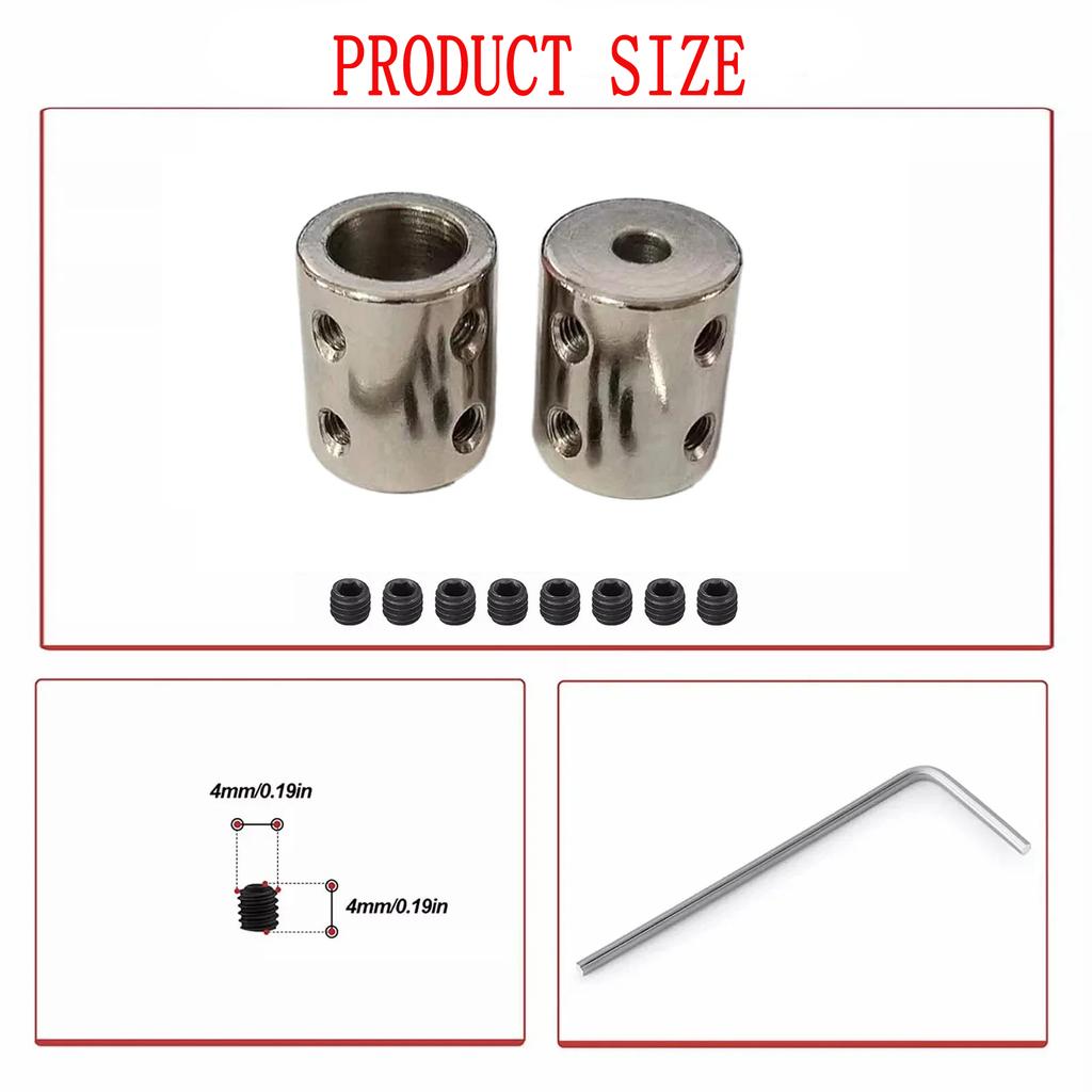 1Pc Rigid Motor Coupling (3-12mm, 6.35mm Incl.) | Var. Diameter | DIY Models