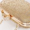 Gouden Cluch Portemonnee Luxe Crossbody Tas High-end Lente Handtassen 2026 Diamant Avond Ontwerper Luxe Merk Schouder Vrouwen Tas