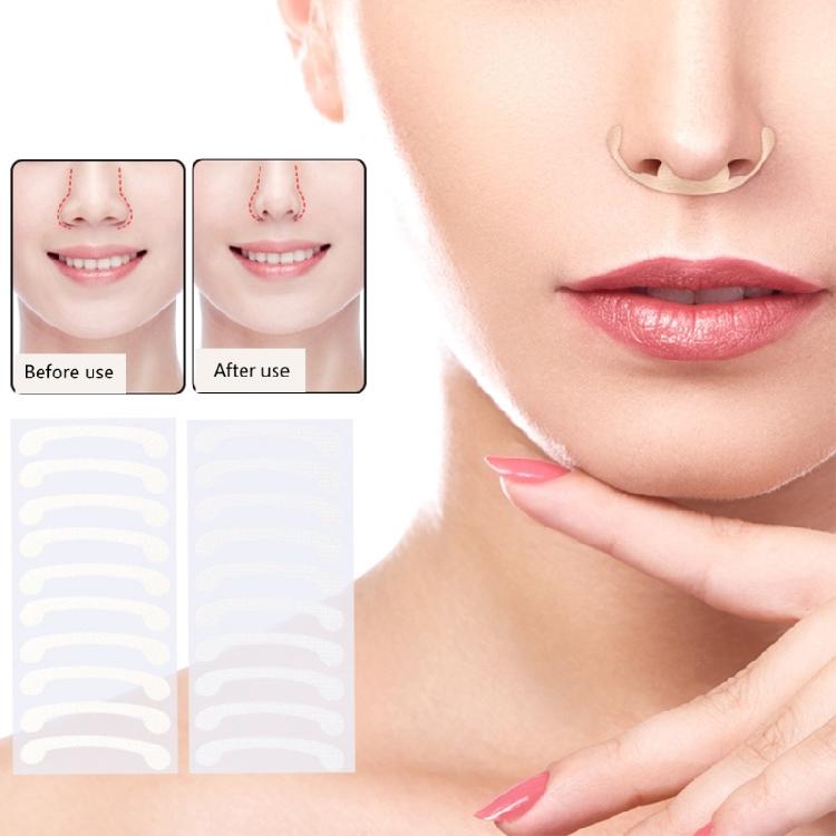 Sensitive Skin Safe Nose Shrink Strips Nasal Contouring Strips Adhesive Wear Day Or Night for Narrow Thin Nose Shape