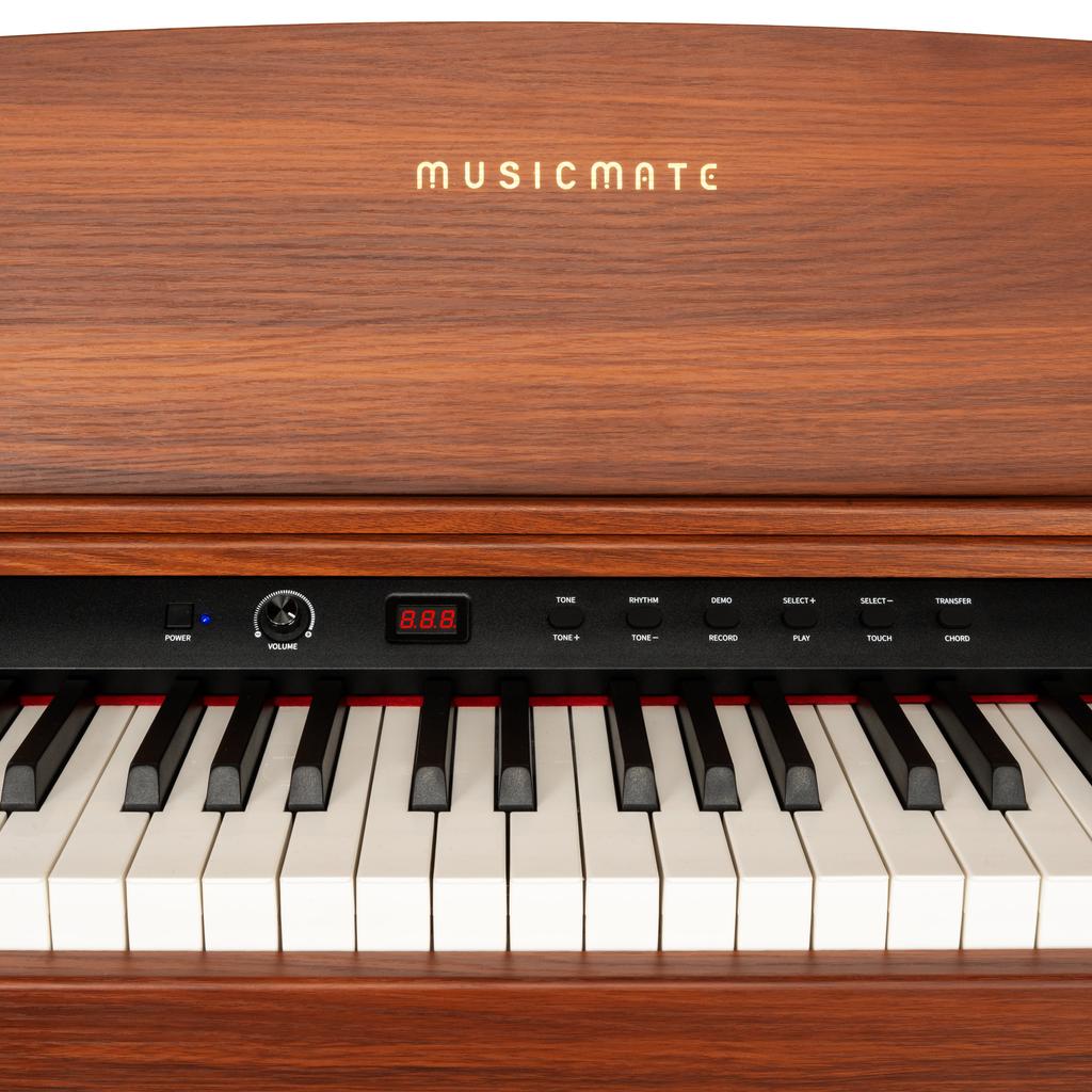 MusicMate MM-P60-BW PureHarmony Digital Piano