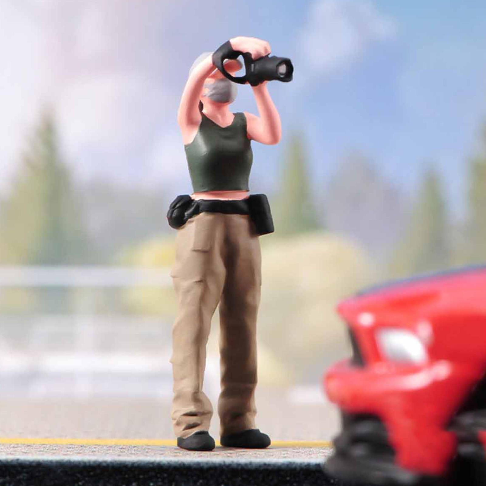 Ручная Роспись Миниатюрная Фигурка Диорама Коллекция Фотография Девочка Мини для Сцены 1  87