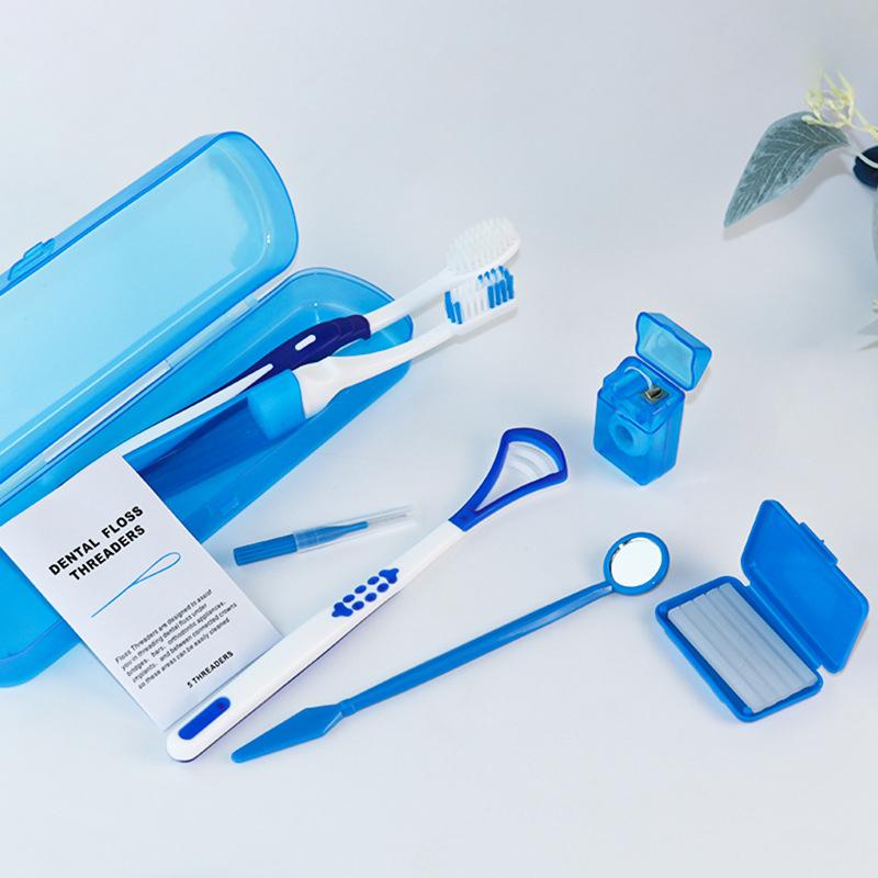 Care Interdental Brush Set 8Pcs Cleaning Kit for Braces Teeth Easy Oral Cleaning at Home and Outdoors