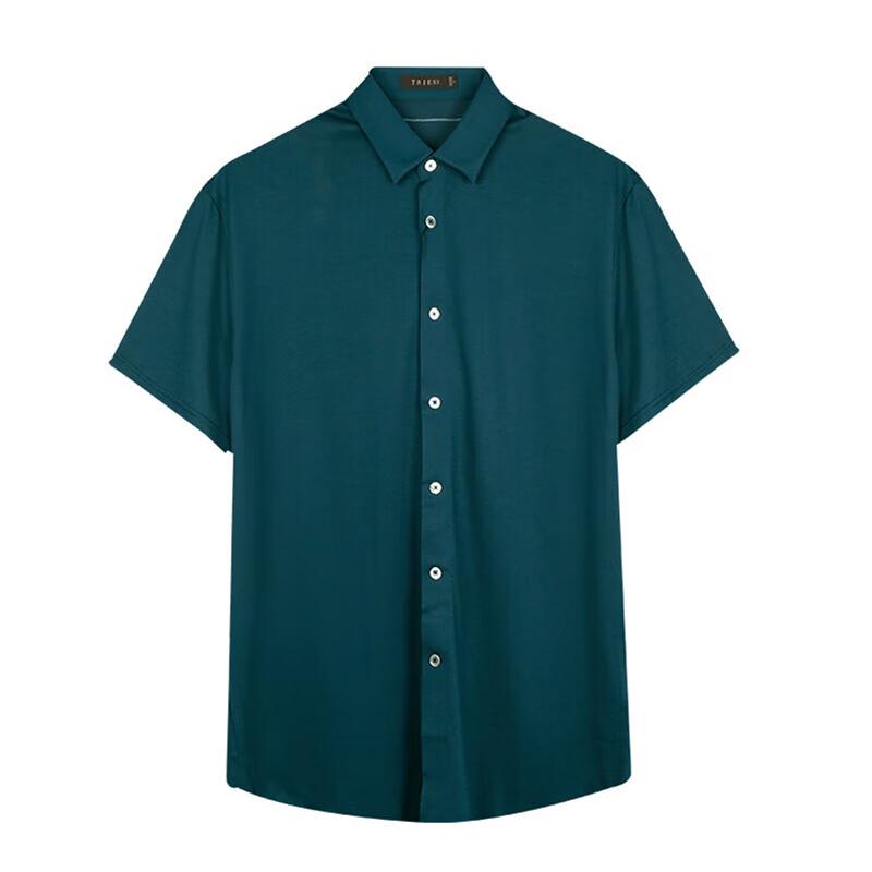 TRIES Men s Smooth Breathable Slim Fit Short Sleeve Shirt XL