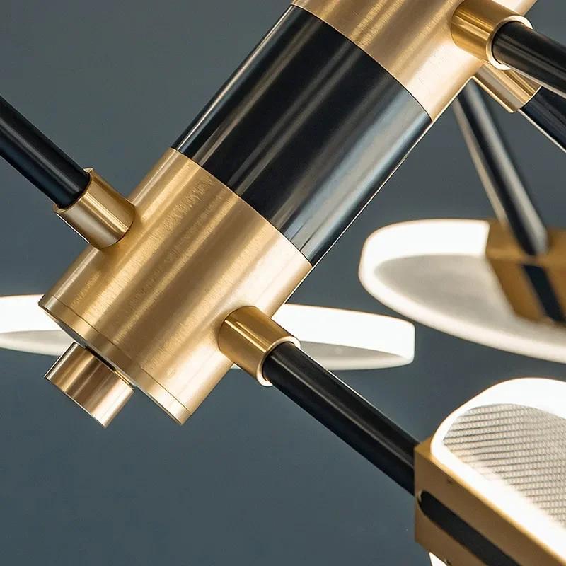 Creative LED Chandeliers Lighting Dining Room Pendant Lamp Interior Decor Rotatable Hanging Lamp For Living Room Bedroom Bar