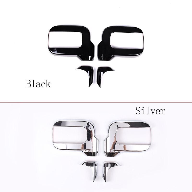 For Hummer H2 2003-2009 ABS Black/Silver Car Exterior Mirror Cover Mirror Protection Trim Cover Sticker Car Accessories