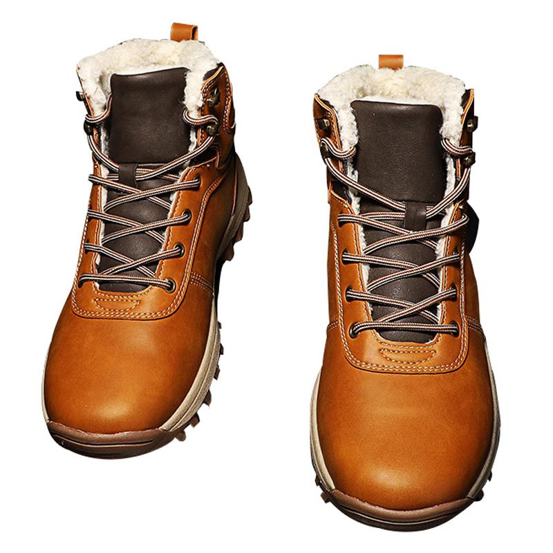 Men Boots Winter Man Shoes Outdoor Ankle Boots Men Snow Boots Plush Keep Warm Men Footwear Non-Slip Casual Trendy Hunting Boots