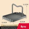 Platzsparendes Aluminium-Küchenregal: Multifunktionaler Topfdeckel-, Spatel- und Schneidebretthalter
